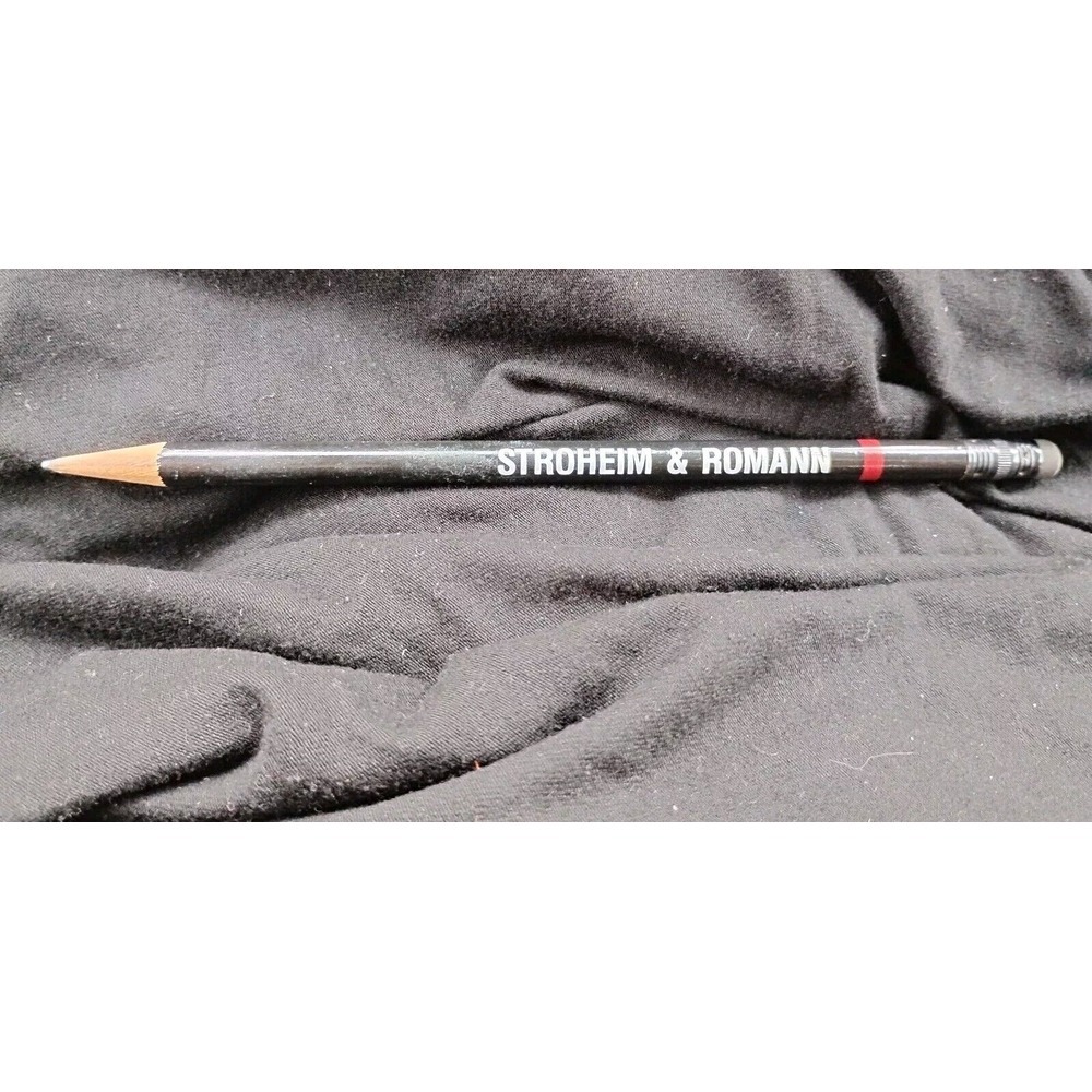Stroheim & Romann Pencil Black With Red Stripe. Company known For‎ Fabrics